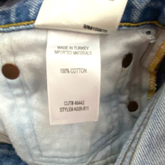 Agolde Parker Vintage Cut Off Denim Shorts - Picture 11 of 13